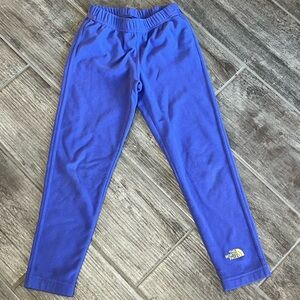 The North Face Fleece Pants Warm Comfy Joggers‎ Athletic Purple Girls S 7/8